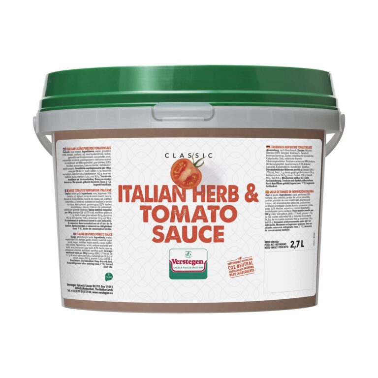 Verstegen Seasoned Spiced Tomato Sauce PURE 2.7ltr